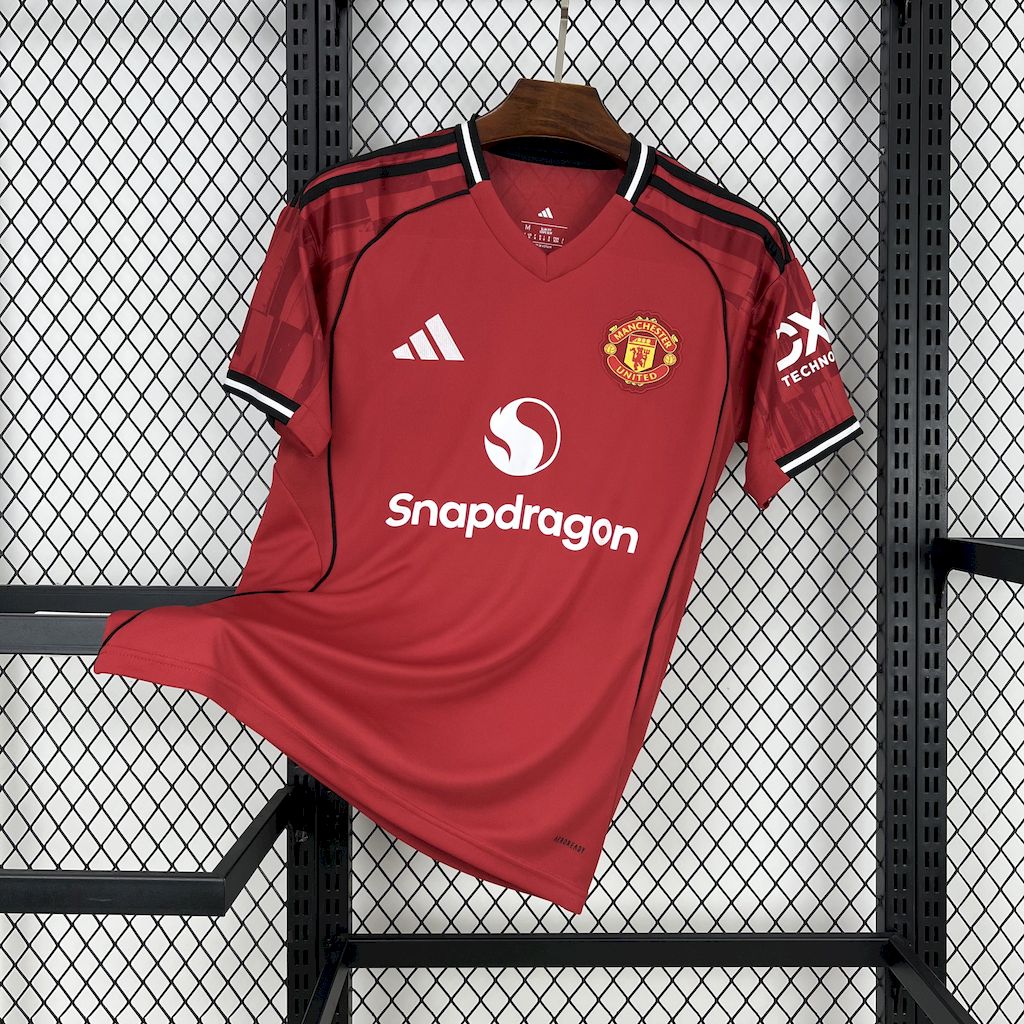 2025/2026 Manchethtster Unitethtd Home Football Shirt Custom
