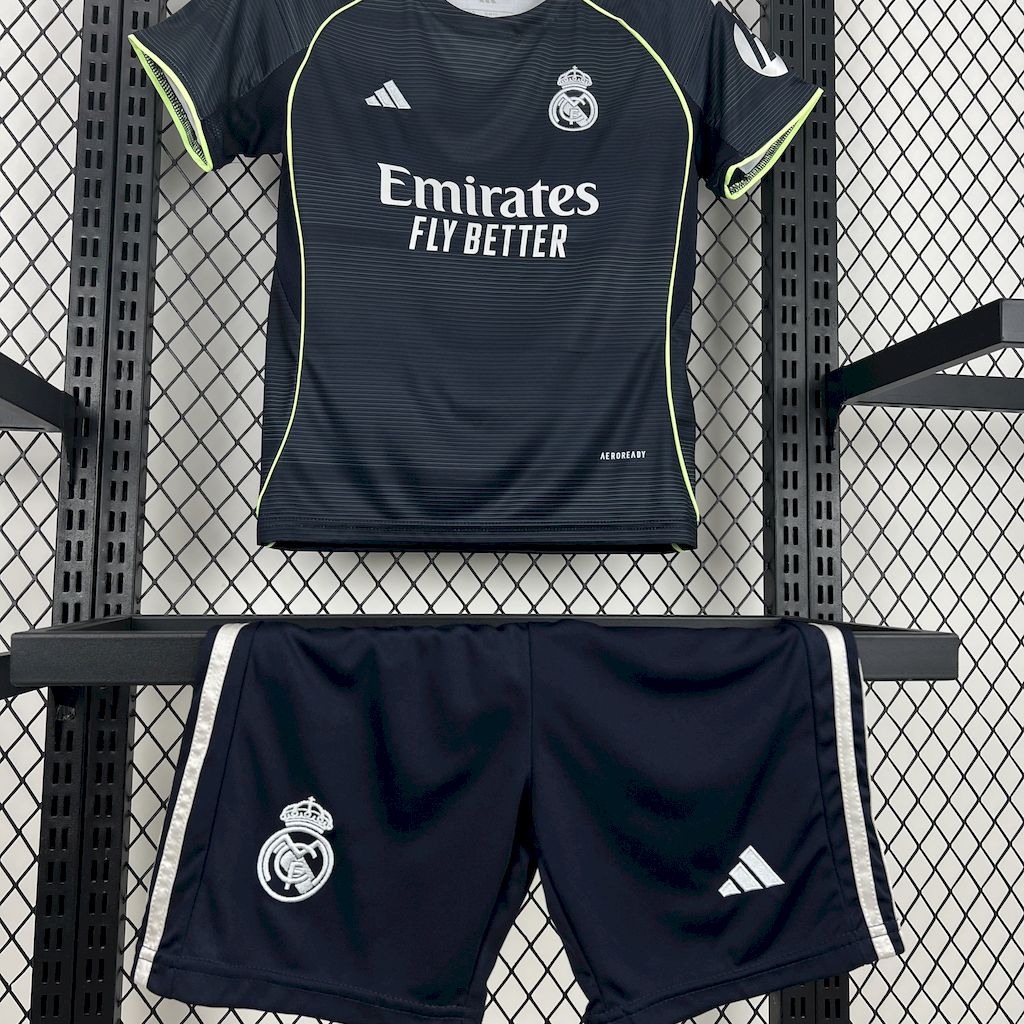 2025/2026 Real Mathtdrid Away Football Shirt Kids Size Custom number name