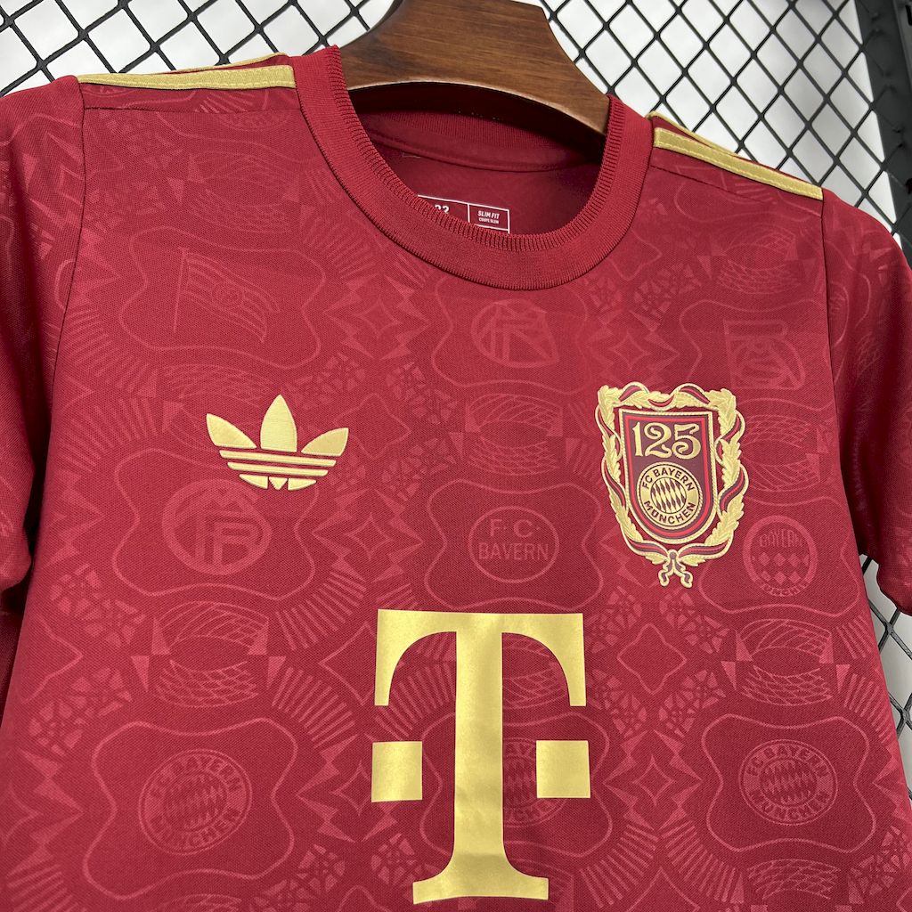 2025/2026 Bayerthtn Munchethtn 125th Anniversary Football Shirt Kids Size Custom