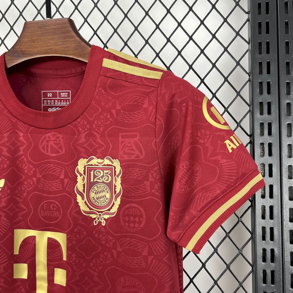 2025/2026 Bayerthtn Munchethtn 125th Anniversary Football Shirt Kids Size Custom
