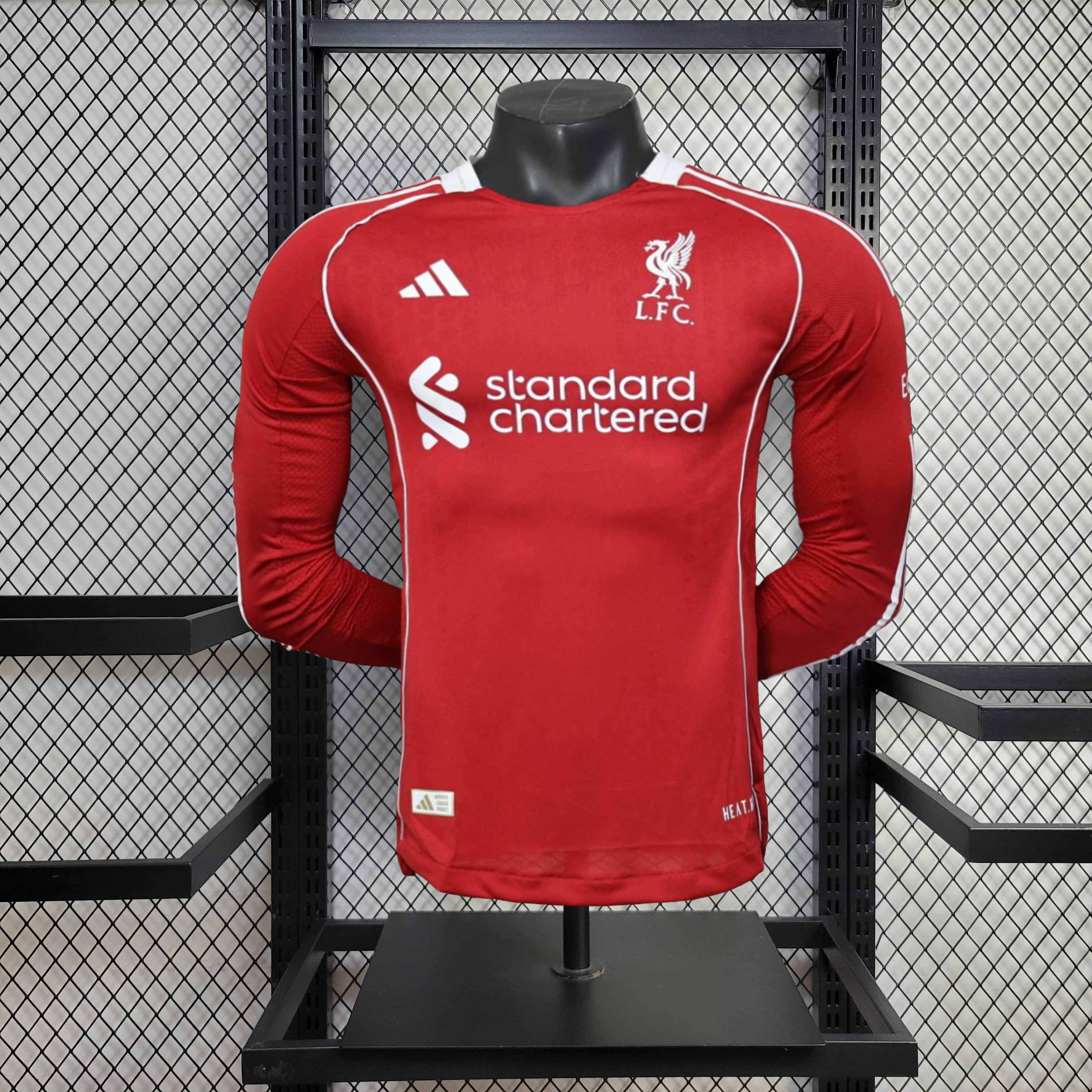 2025/2026 Player Version Long Sleeve Liverpoothtl Home Football Shirt Custom