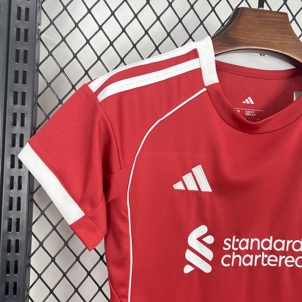 2025/2026 Liverpoothtl Home Football Shirt Kids Size Custom