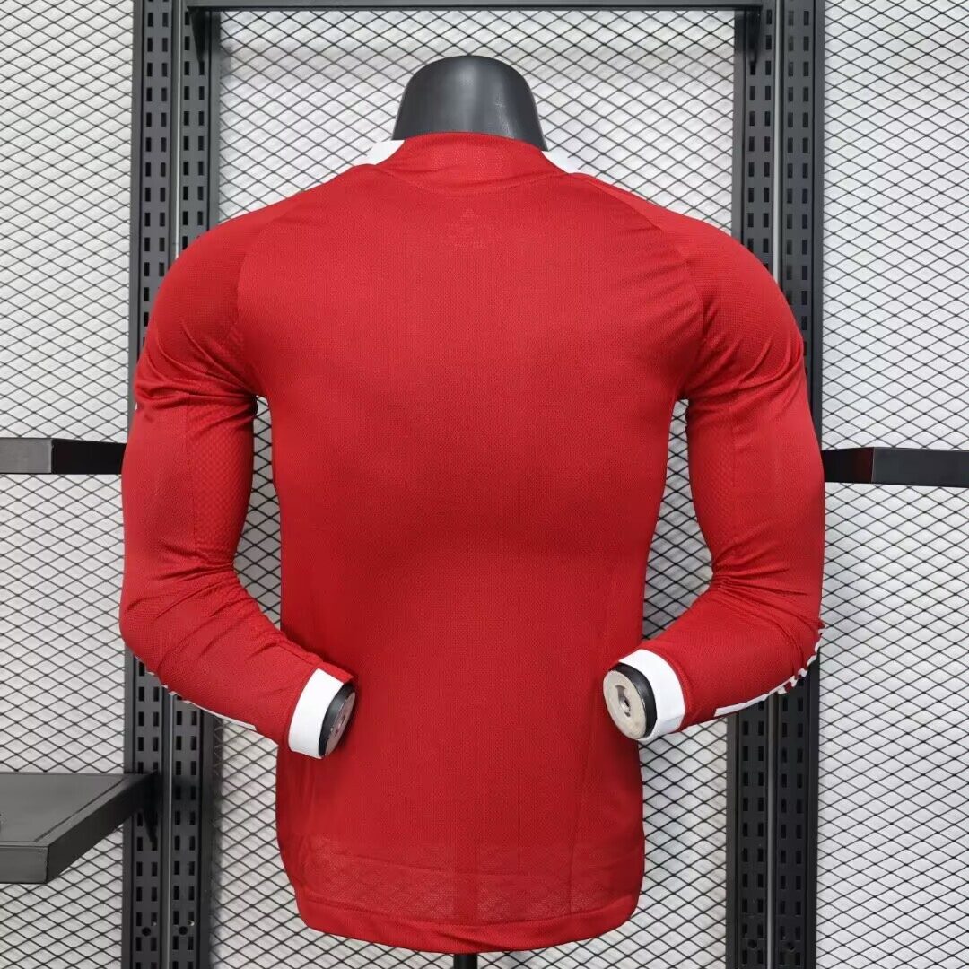 2025/2026 Player Version Long Sleeve Liverpoothtl Home Football Shirt Custom