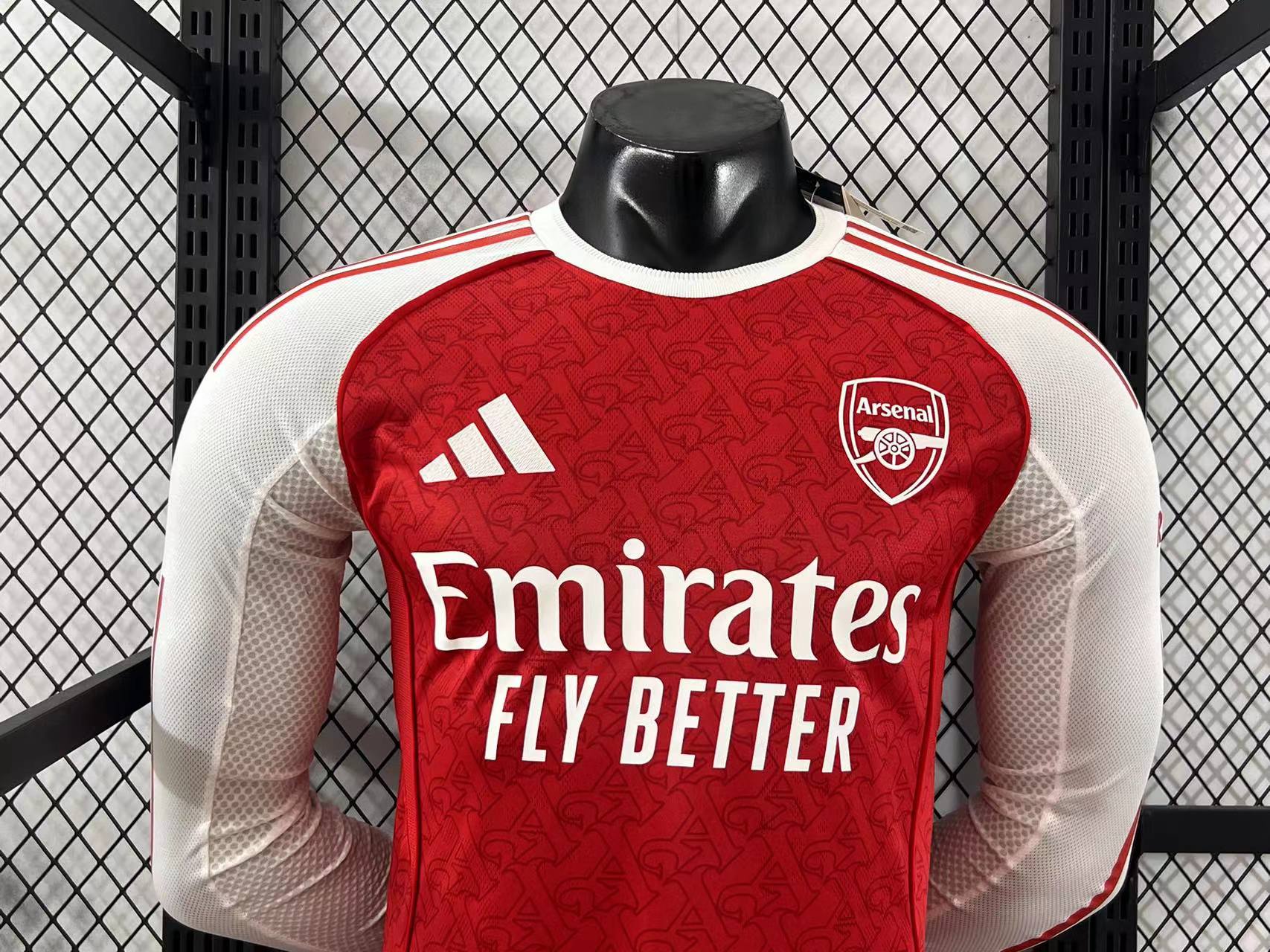 2025/2026 Long Sleeve Player Version Arsenathtl Home Football Shirt Custom