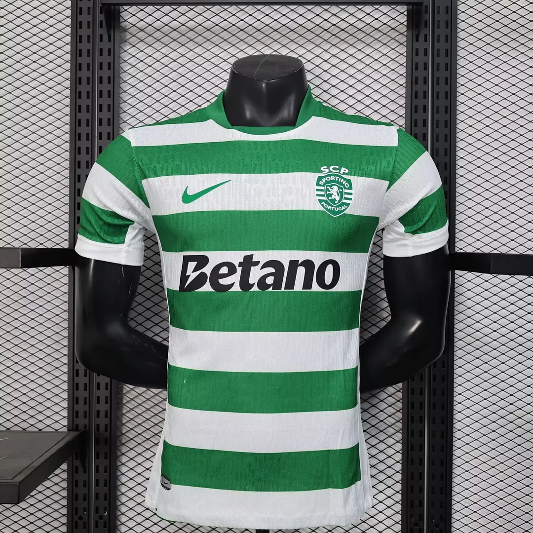 2025/2026 Player Version Sporting Listhtbon Home Football Shirt Custom