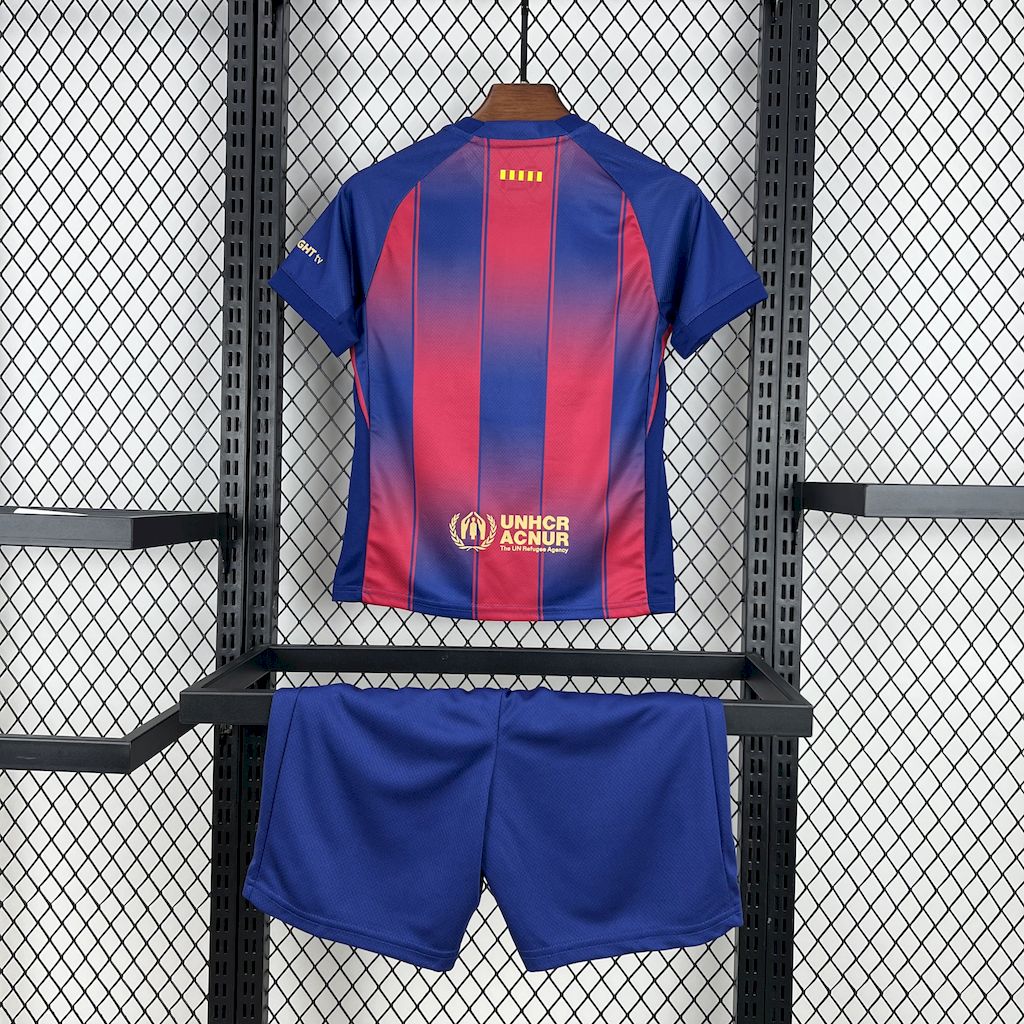 2025/2026 Barcelona Home Football Shirt Kids Size 1:1 Thai Quality