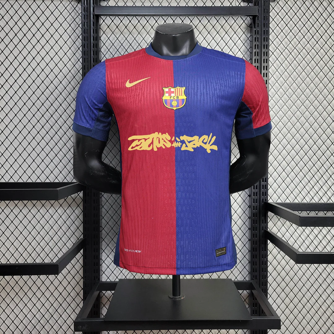 2024/2025 Player Version Barcelona Home Football Shirt Custom