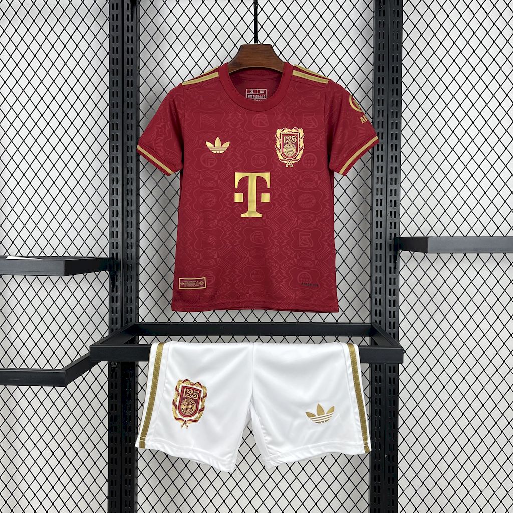2025/2026 Bayerthtn Munchethtn 125th Anniversary Football Shirt Kids Size Custom