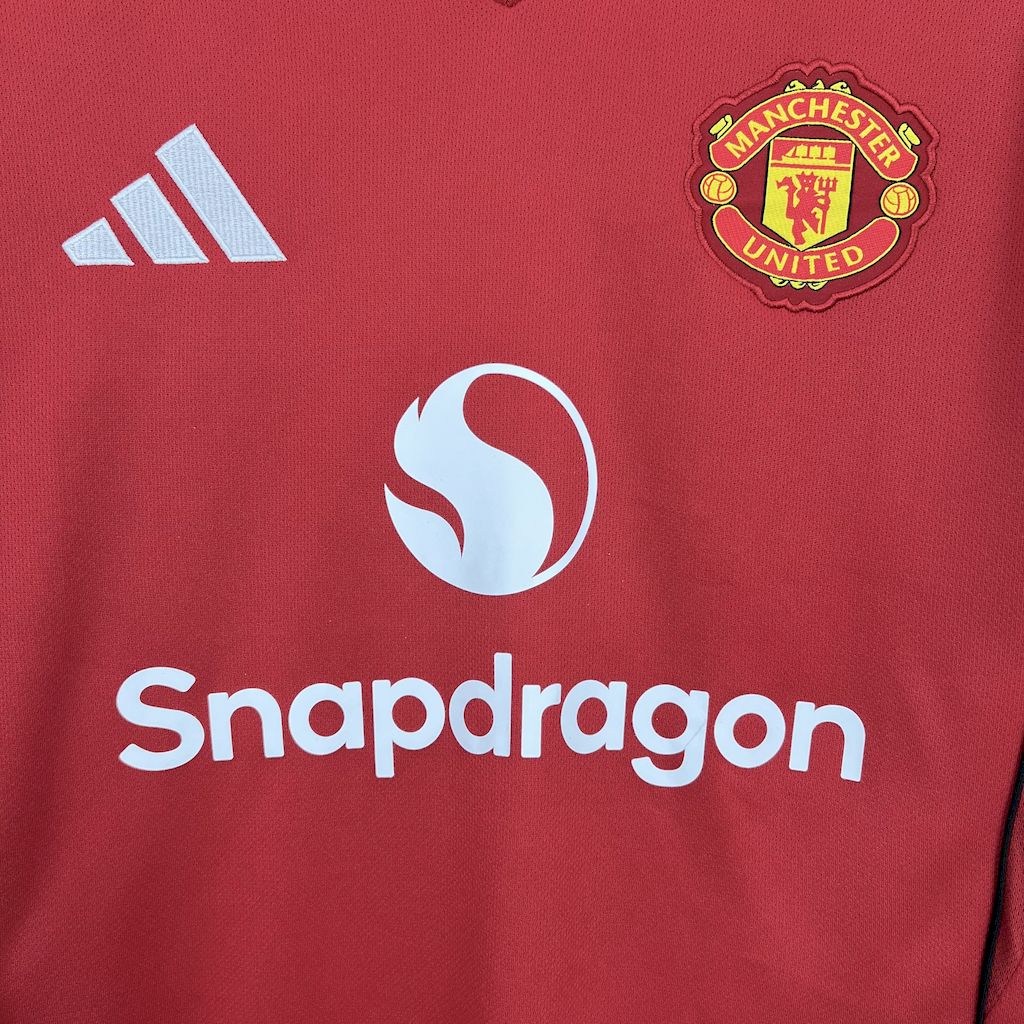 2025/2026 Manchethtster Unitethtd Home Football Shirt Custom