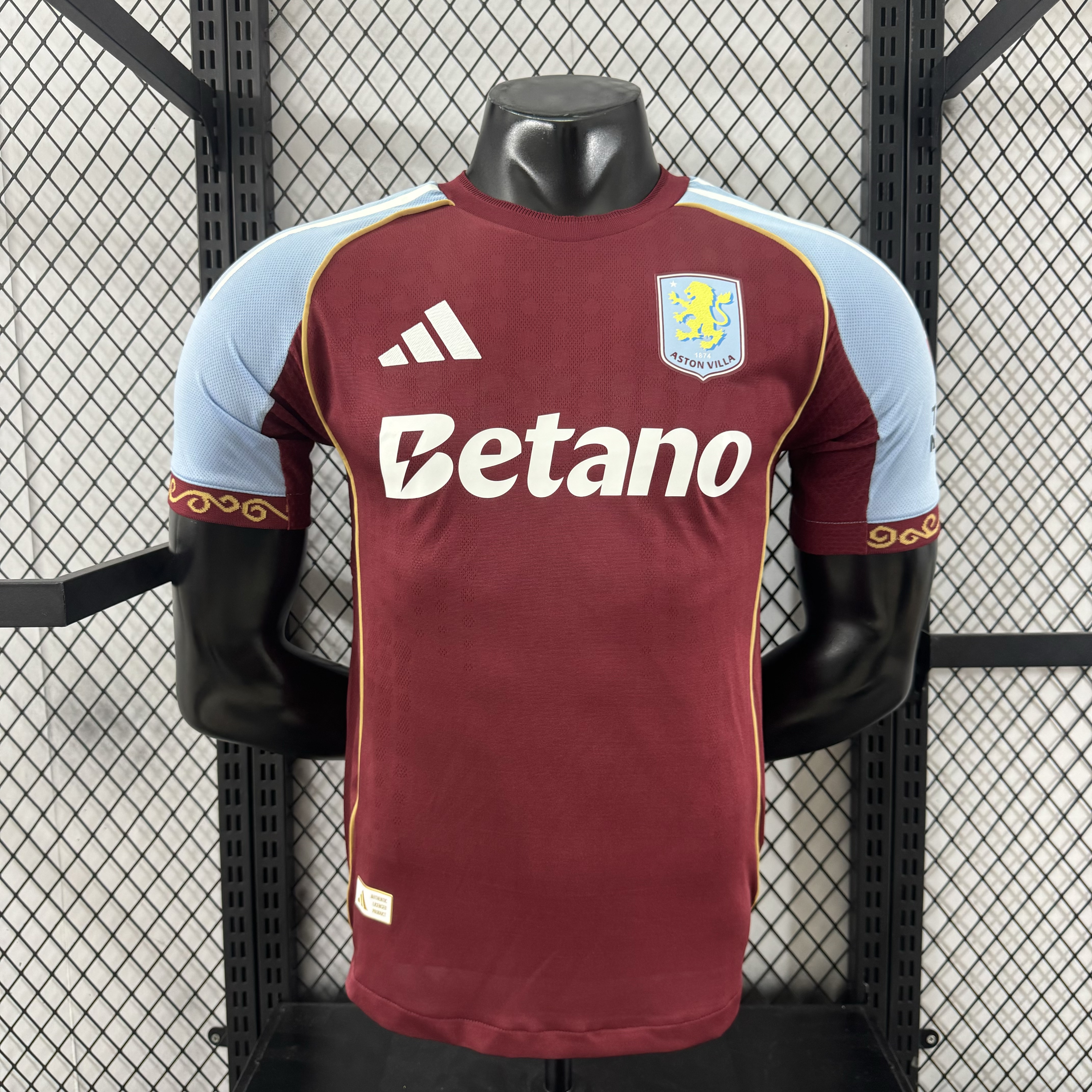 2025/2026 Player Version Astothtn Villthta Home Football Shirt Custom