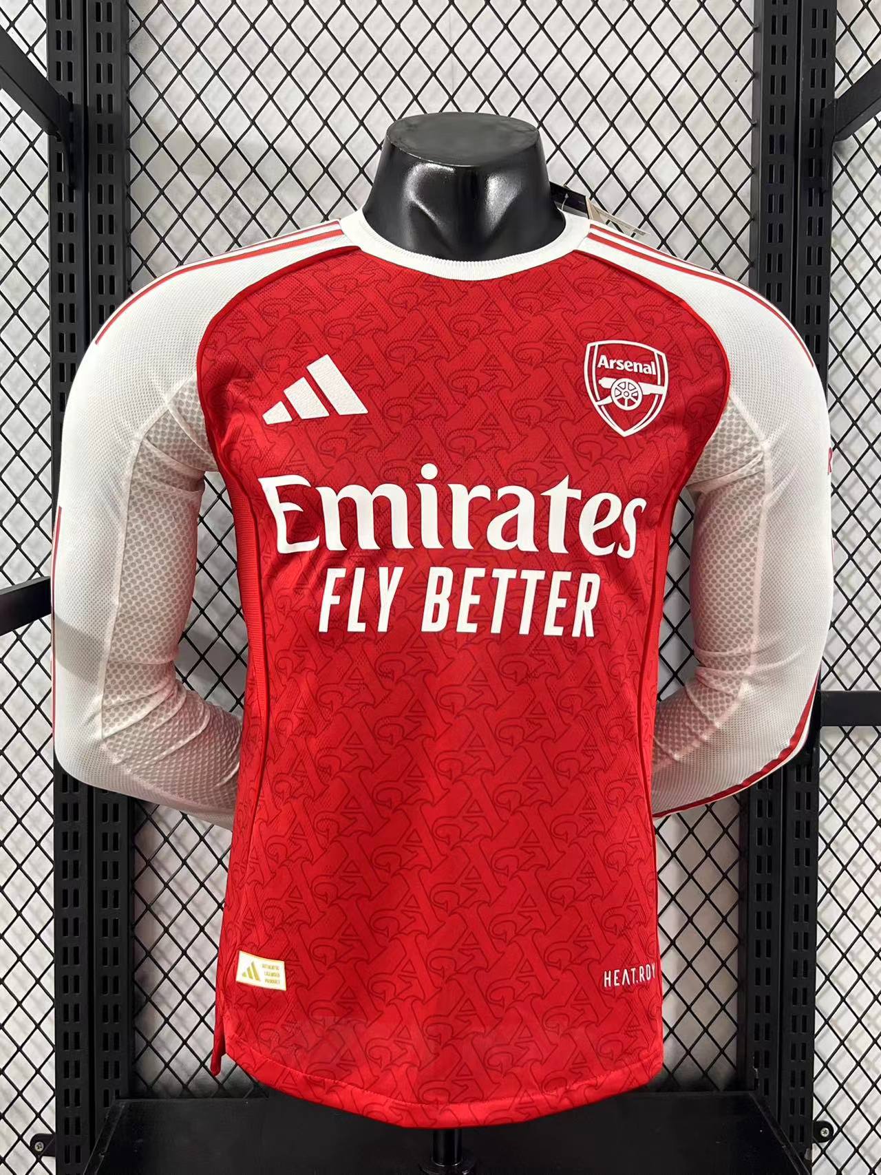 2025/2026 Long Sleeve Player Version Arsenathtl Home Football Shirt Custom