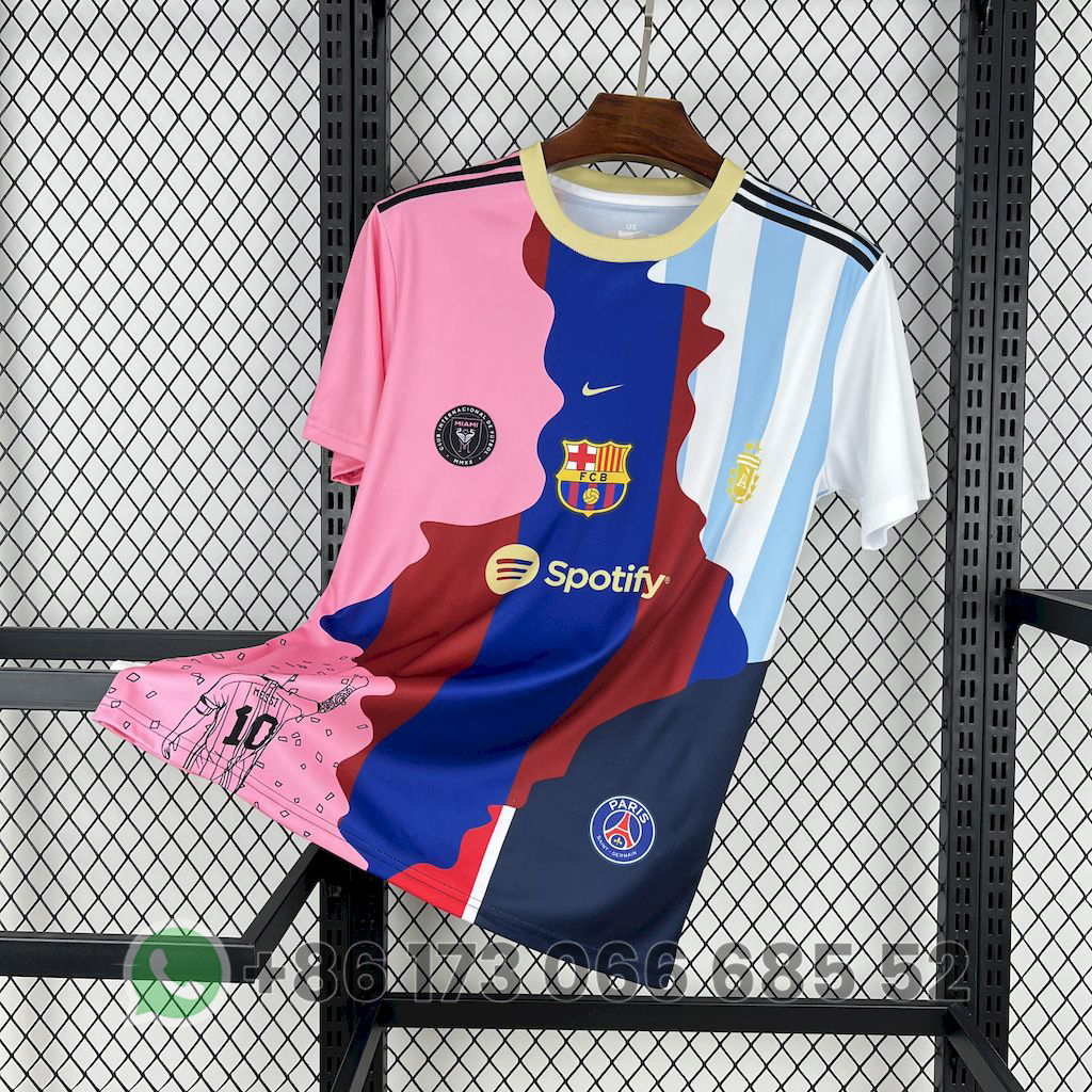 2025/2026 Barcelothtna/Argentinthta/Parithts Saithtnt-Germain/Inter Miathtmi  Shirt Custom