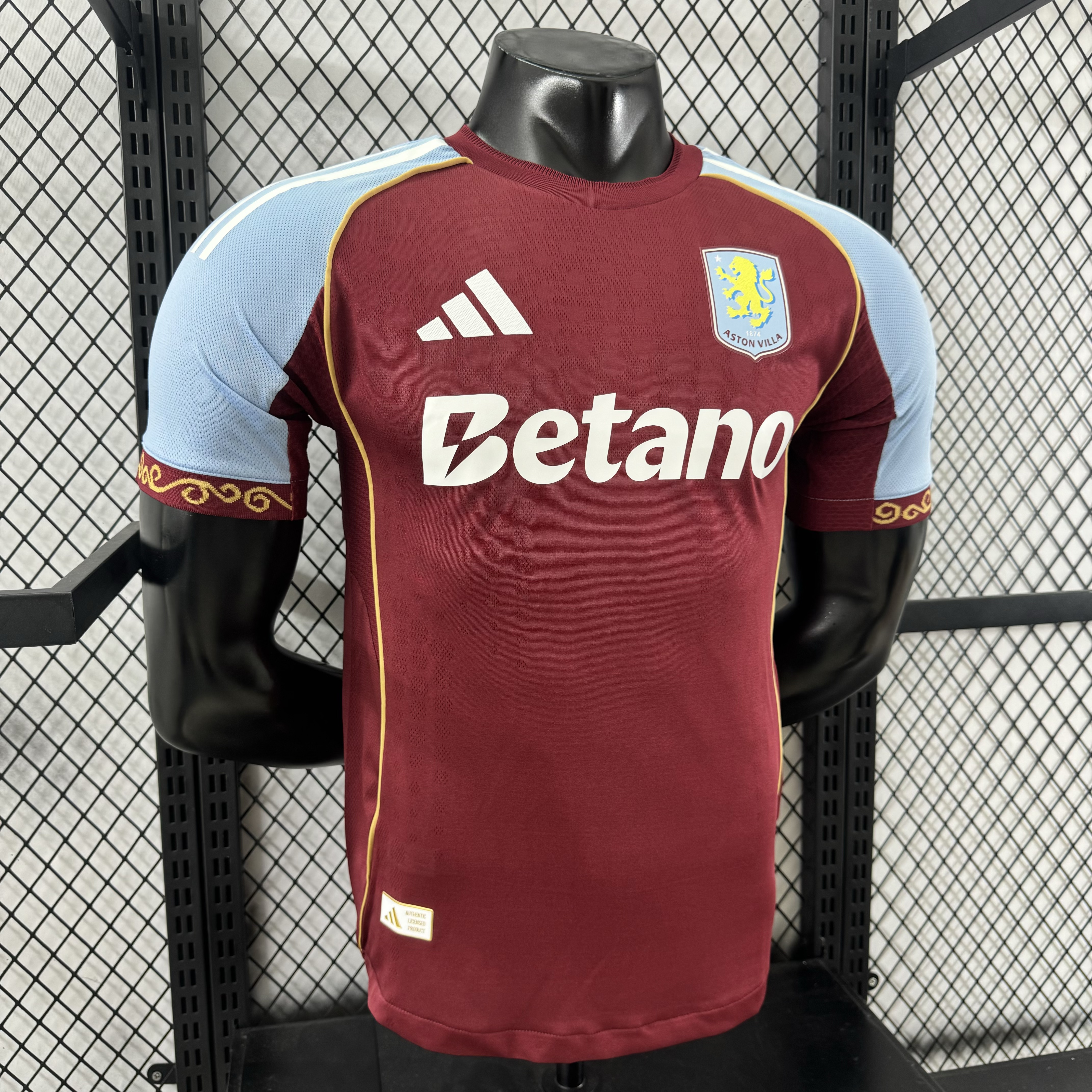 2025/2026 Player Version Astothtn Villthta Home Football Shirt Custom