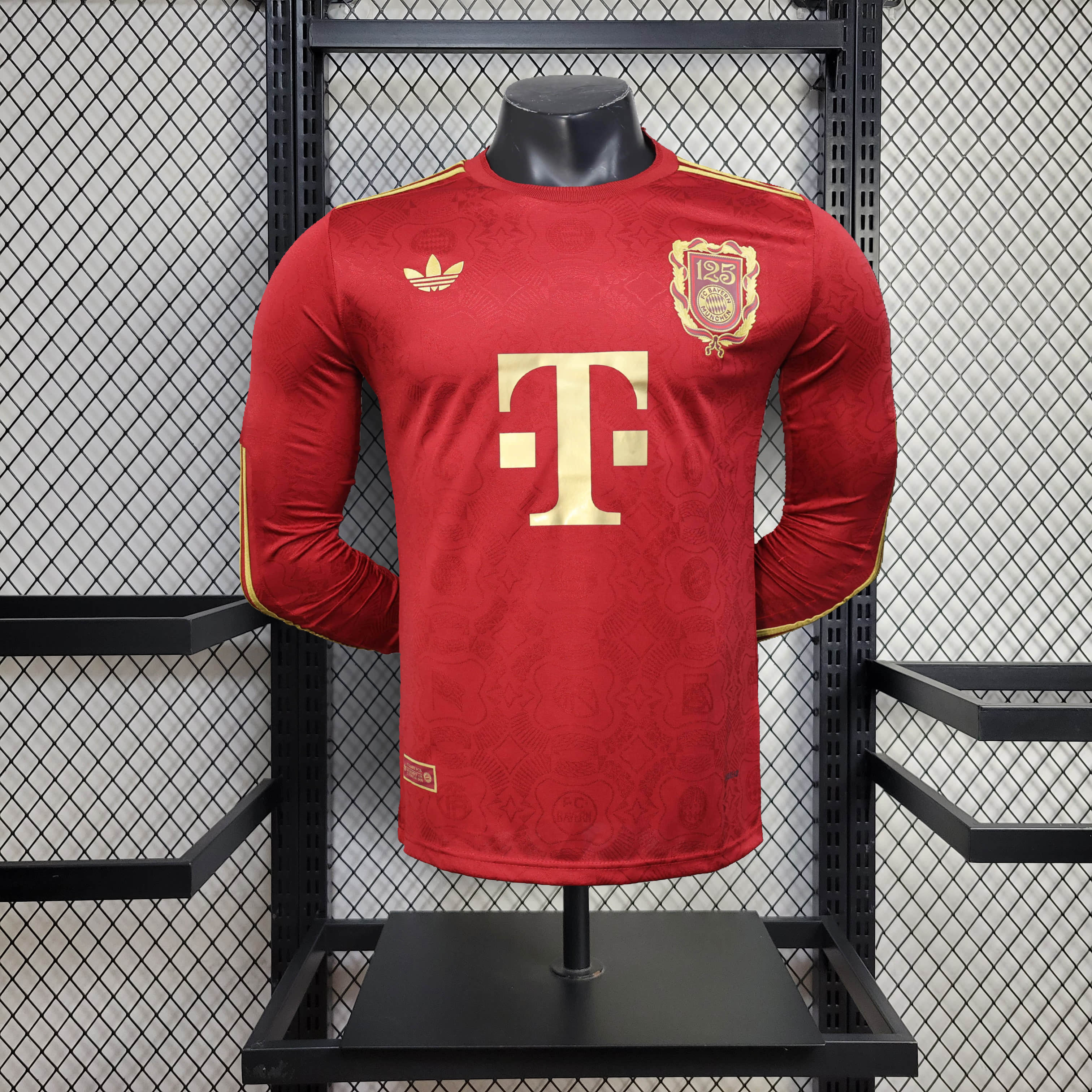 2025/2026 Long Sleeve Player Version Bayerthtn Munchethtn 125th Anniversary Football Shirt Custom