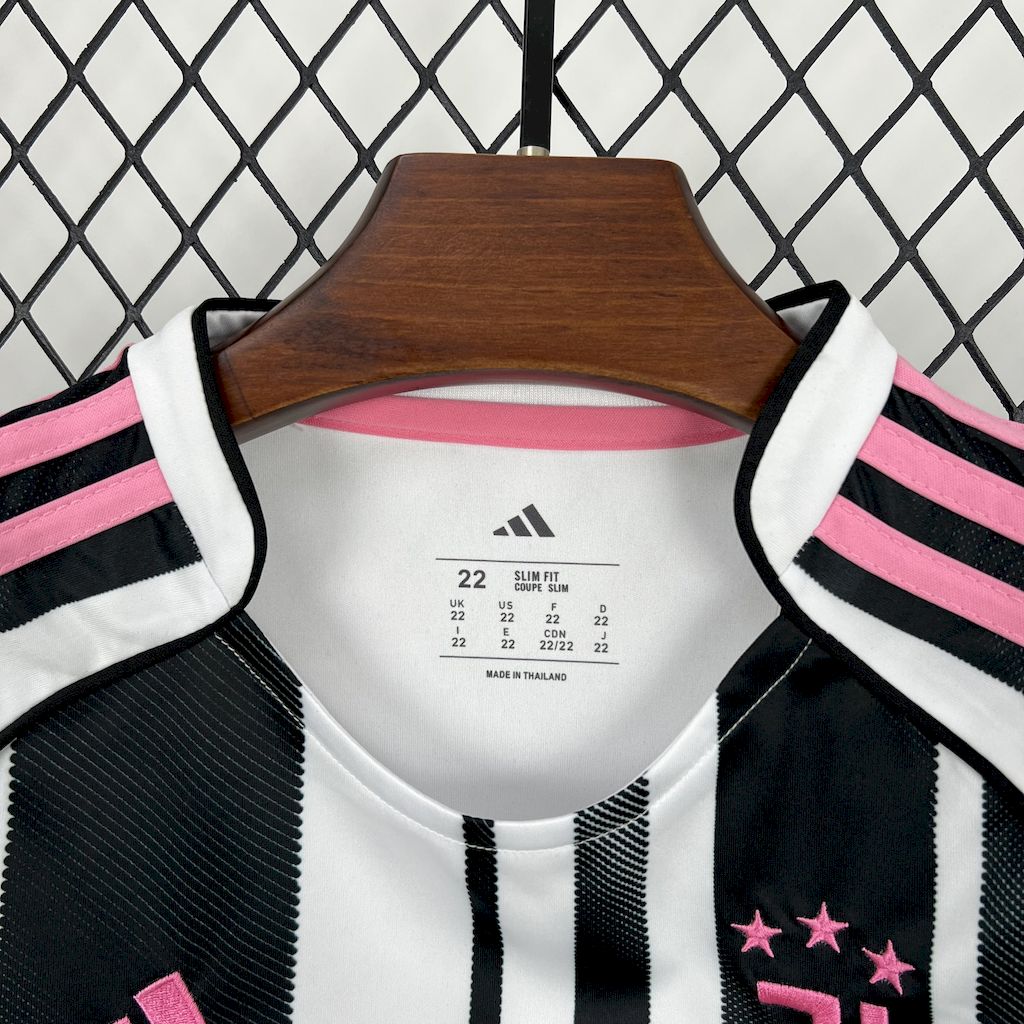 2025/2026 Juventuthts Home Football Shirt Kids Size Custom