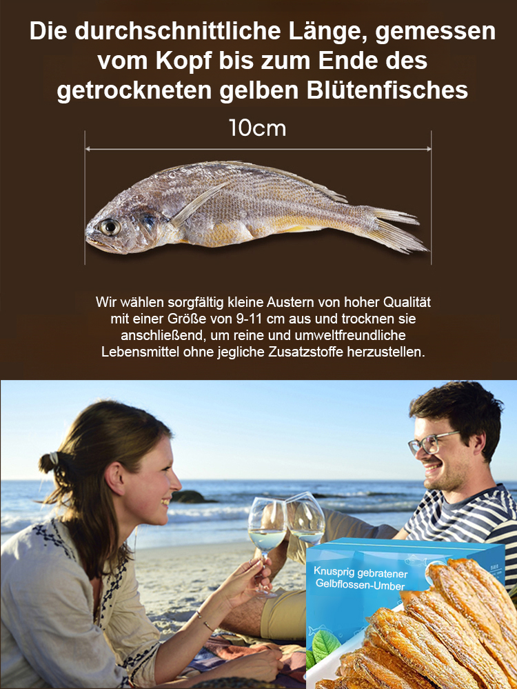Fertig zum Genießen: Herzhaft-knusprige getrocknete Nordsee-Sprotten ❤ Nicht frittiert – kalorienarm ✅ MSC-zertifiziert aus nachhaltigem Wildfang