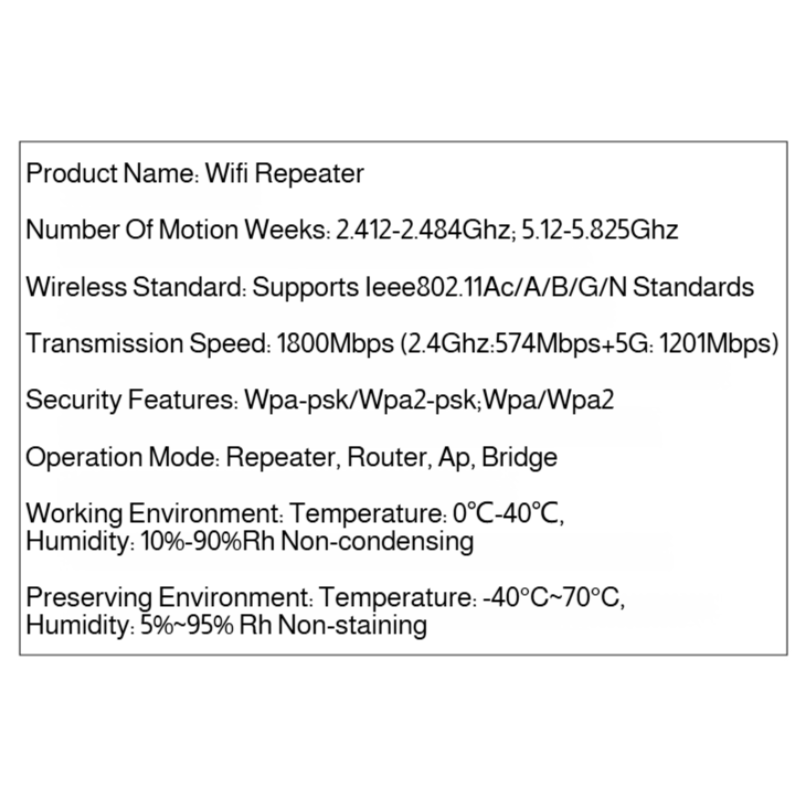 Bedroom Signal Booster Wireless Extender Through Wall Repeater Wifi Signal Amplifier Wired Booster