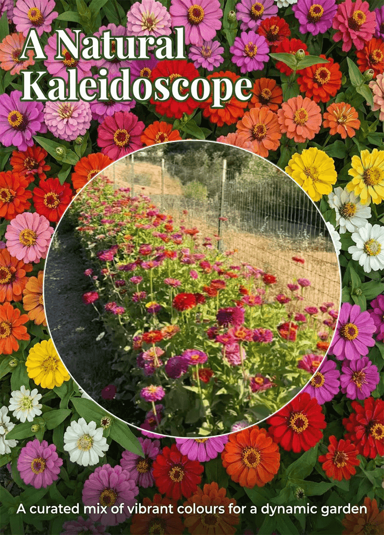 Double-flowered zinnia seeds sowing and blooming