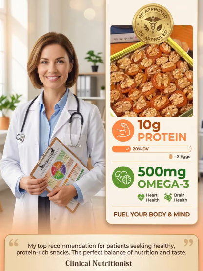 Apricot Roasted Walnuts ✨ Soft Sweet Sour Flavor Nutritious Healthy Snack On-the-Go