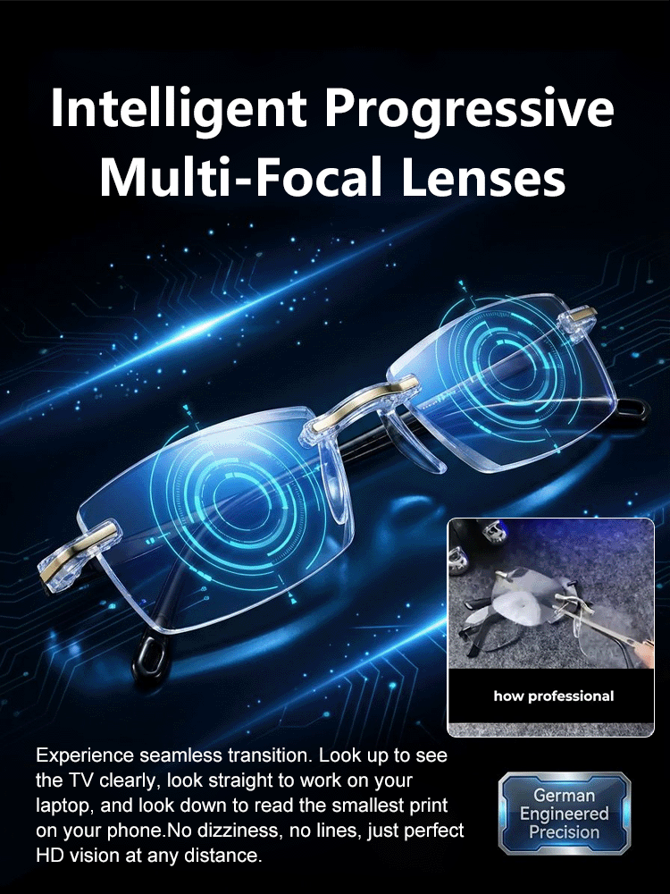 Auto-Focus Multifocal Reading Glasses