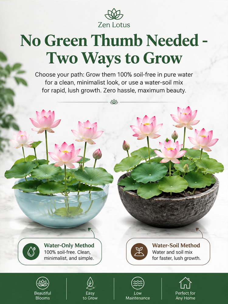 ✨ The World’s First Self-Cleaning, Air-Purifying Lotus — Blooms in 10 Days, Thrives Anywhere! ✨
