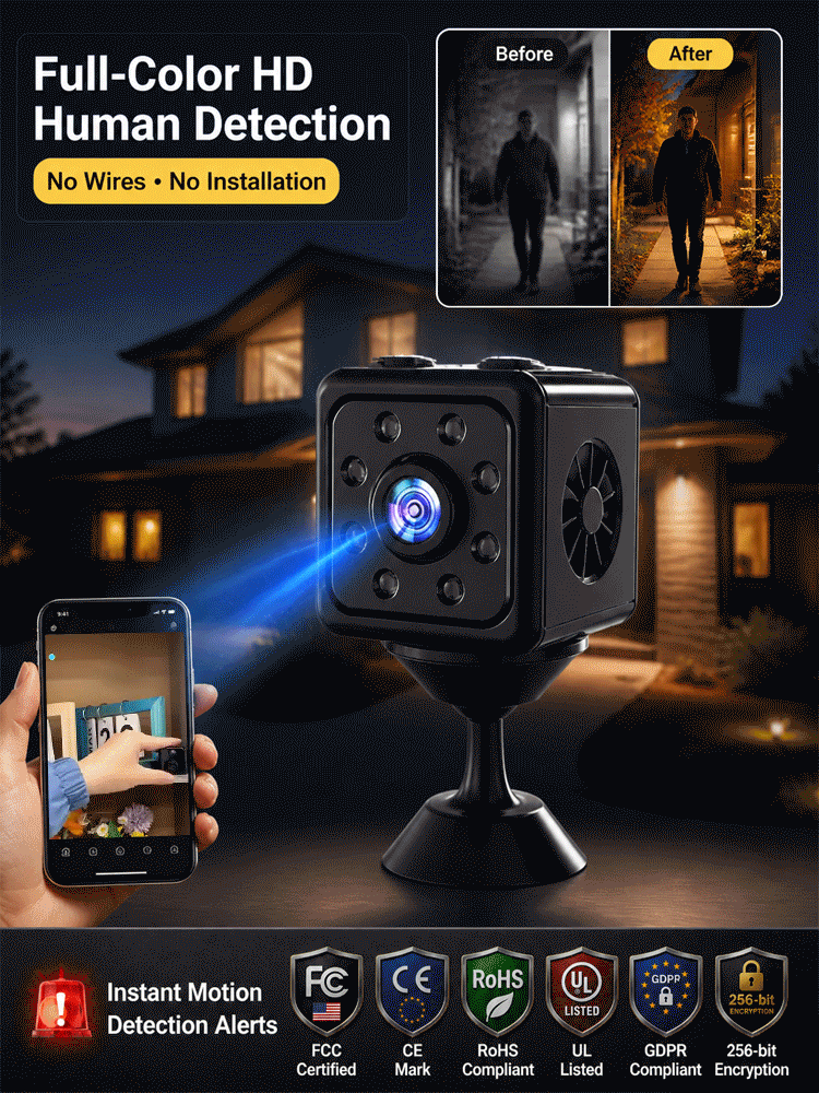 🕵️‍♂️ Invisible Wireless HD Camera – Zero Setup, Zero Fees, Total Peace of Mind
