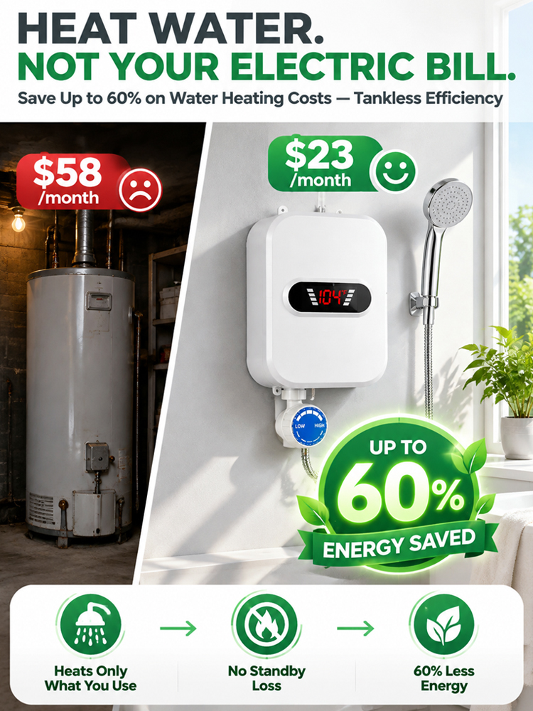🔥 Instant Hot Water Heater | No Plumbing, No Tank
