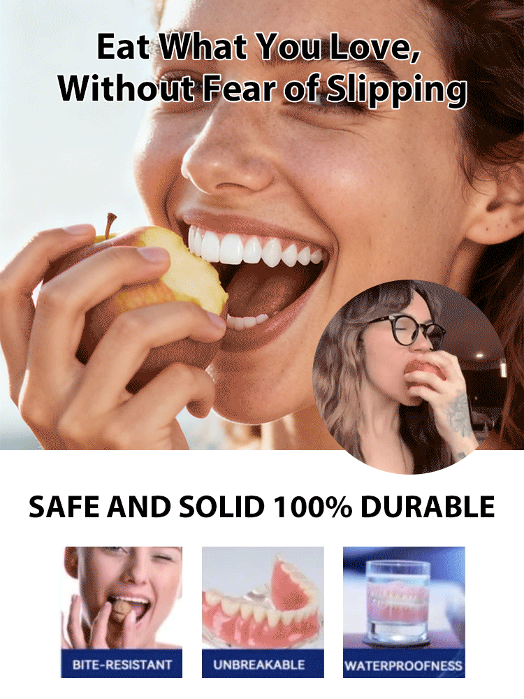 Natural Smile Denture Set – Over 200,000 units sold in just 3 days! ✨ 100% satisfaction guaranteed – Fixes yellowing teeth and missing teeth in seconds.