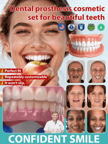Natural Smile Denture Set – Over 200,000 units sold in just 3 days! ✨ 100% satisfaction guaranteed – Fixes yellowing teeth and missing teeth in seconds.