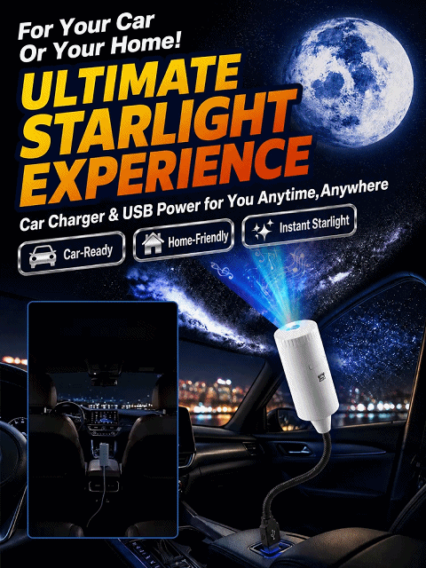 3D Ocean & Starry Sky Projector: Transform Your Home & Car into a Magical Underwater Paradise in Just 1 Second!