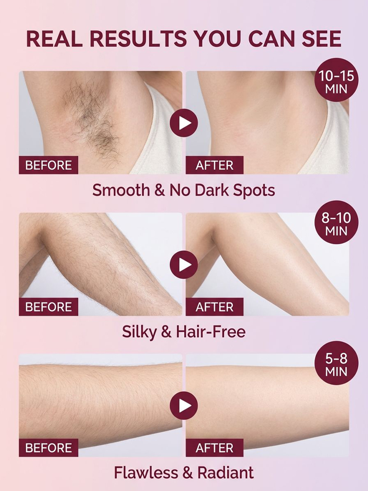 [Painless Hair Removal] Plant Extract Coconut Oil Hair Removal Cream