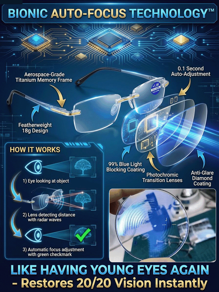 Auto-Focus Multifocal Reading Glasses