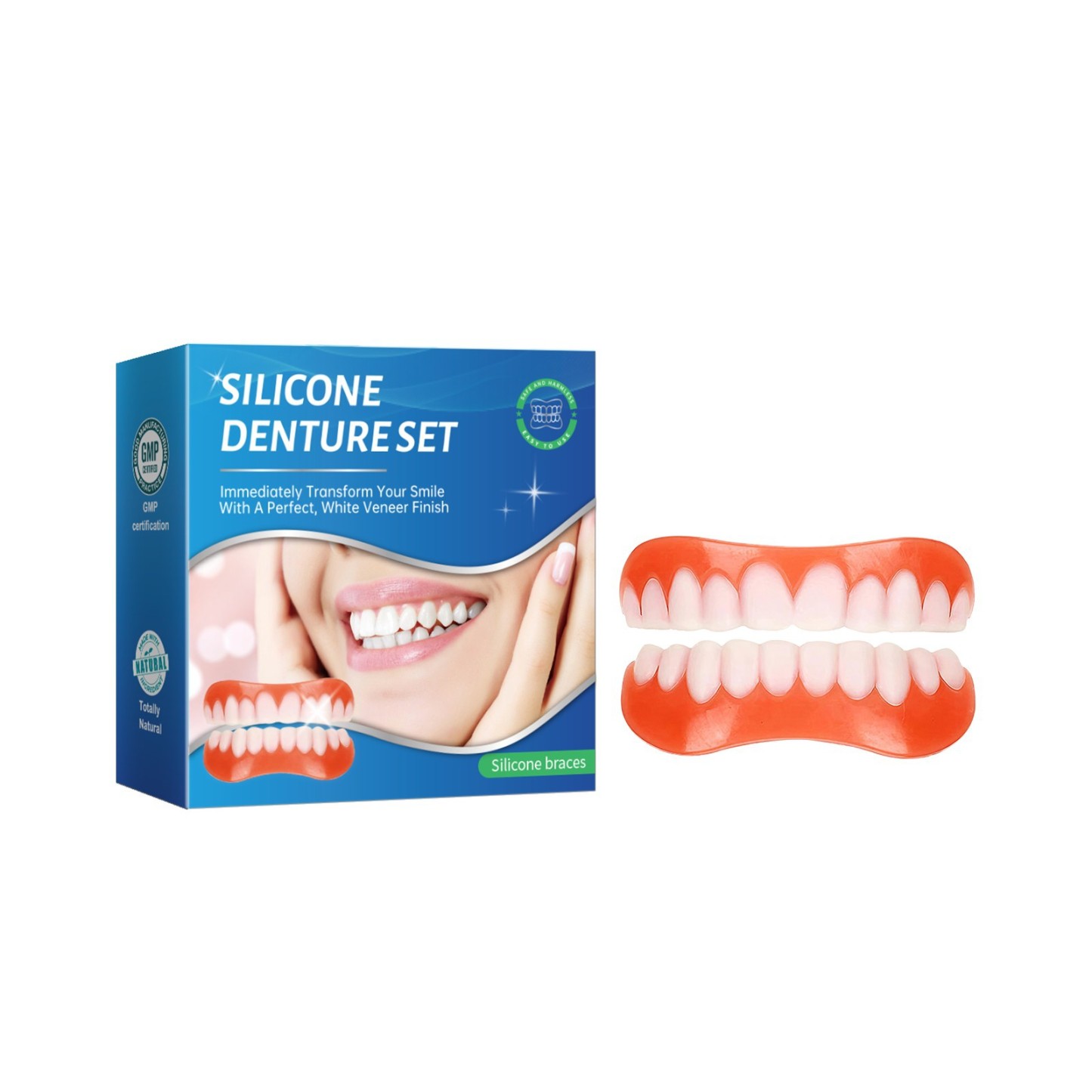 😍Perfect Dentures: Just Like Your Real Teeth, Enjoy Hot, Cold, Sour, 