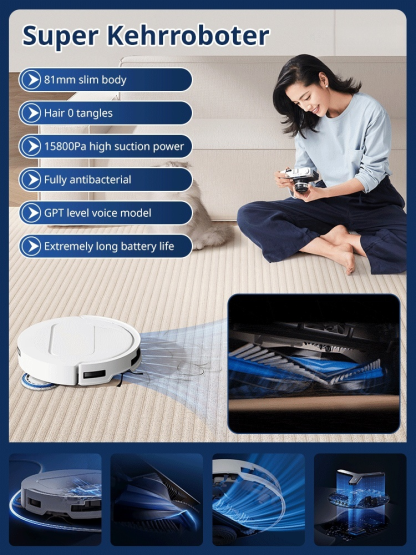 Intelligent three in one sweeping machine