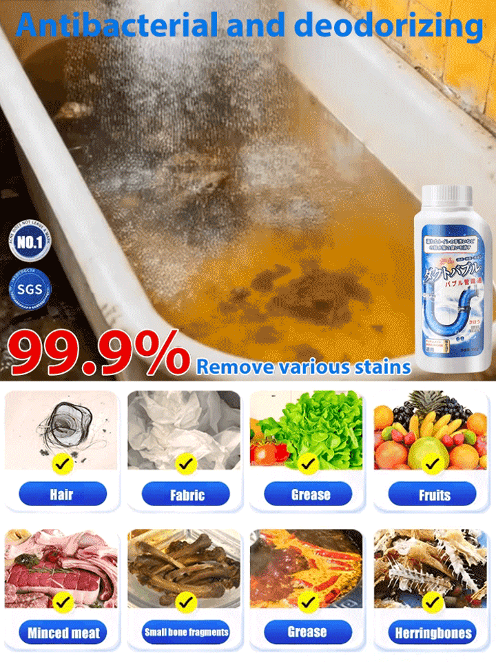 🚿 Unclog Any Drain in 3 Seconds – No Plunger, No Plumber! 🚿NASA-Level Nano Tech • Kills Odors & Bacteria • Safe for All Pipes