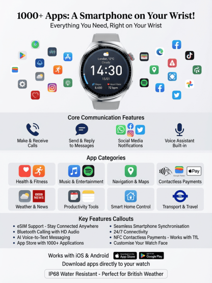 【Endorsed by Medical Doctors!】The Latest Smart Health Watch！The Premium Choice for Professionals!