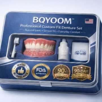 Instant perfect smile, dual-color optional denture box