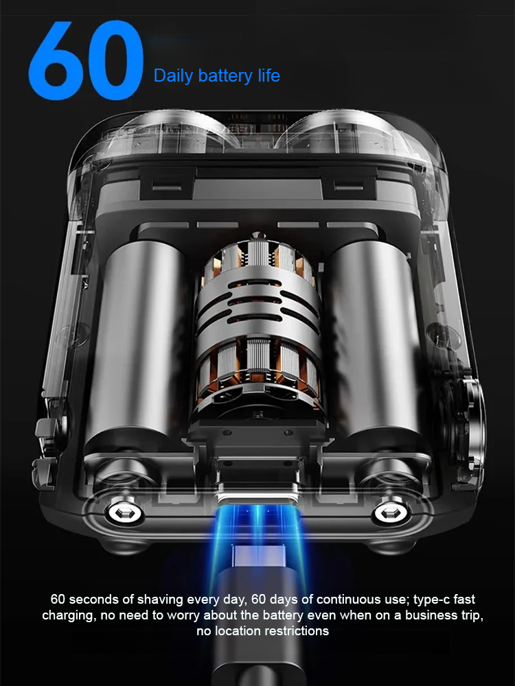 ✂️✂️✂️Digital display mini portable shaver, shave clean and you will look 20 years younger 🔋Ultra-long battery life, instant clean with one shave, easy rinse for cleaning, compact size, and highly portable.