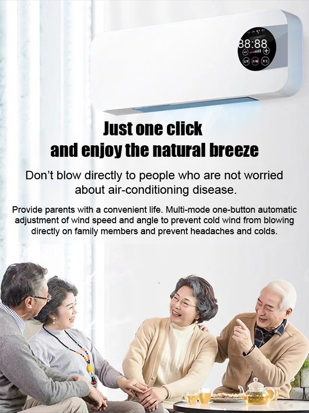 【Wall-Mounted Portable Air Conditioner】Cools a 100-square-meter home by 68°F in just 1 minute. Full refund if not satisfied with the cooling effect.