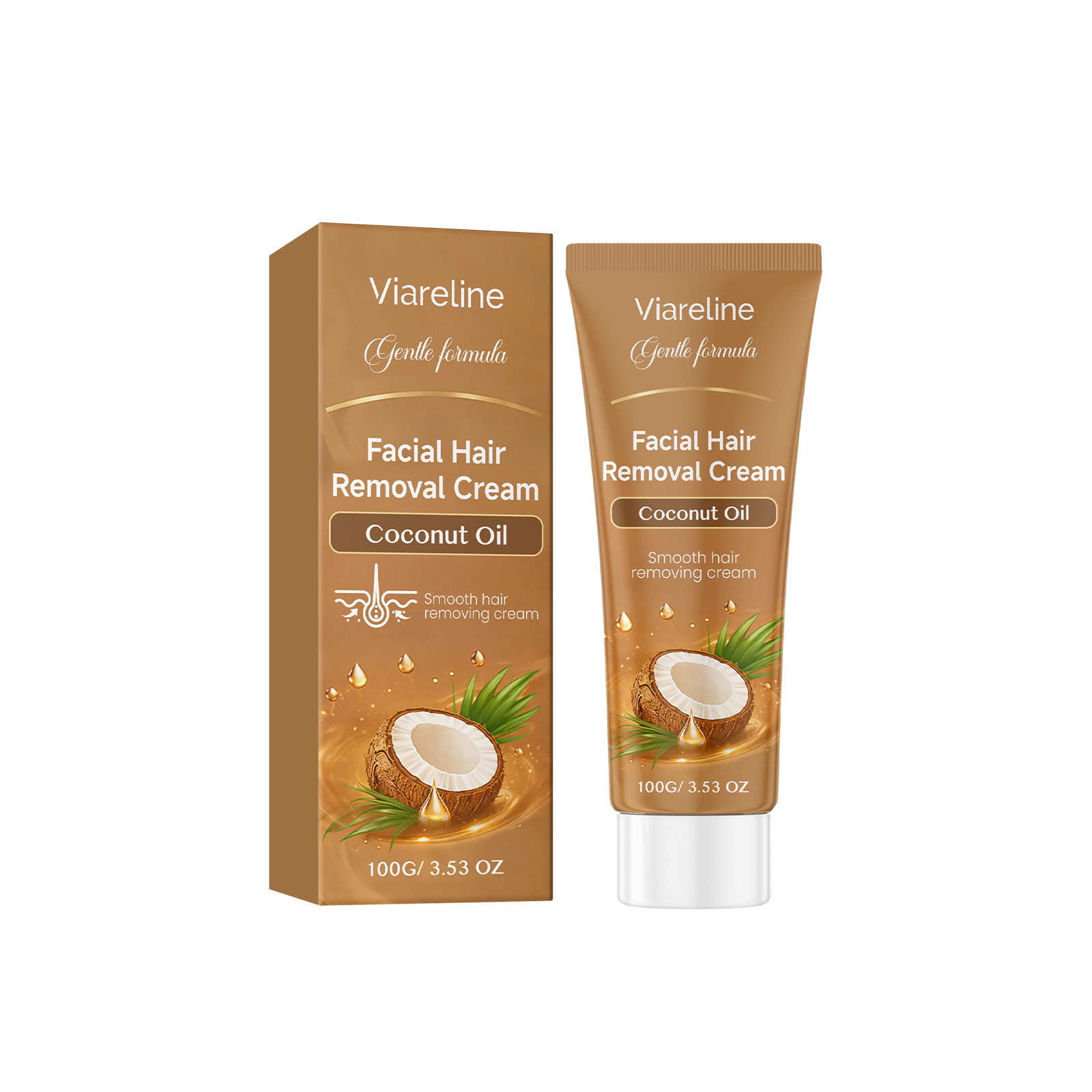 [Painless Hair Removal] Plant Extract Coconut Oil Hair Removal Cream