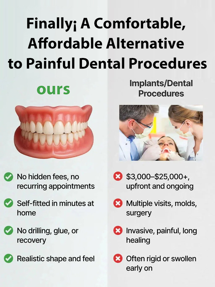 Natural Smile Denture Set – Over 200,000 units sold in just 3 days! ✨ 100% satisfaction guaranteed – Fixes yellowing teeth and missing teeth in seconds.