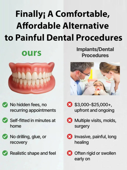 Natural Smile Denture Set – Over 200,000 units sold in just 3 days! ✨ 100% satisfaction guaranteed – Fixes yellowing teeth and missing teeth in seconds.