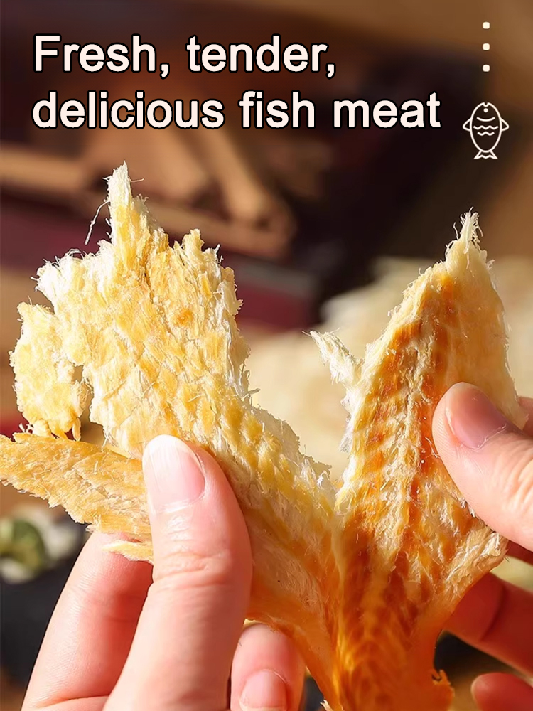 Shredded cod fillets