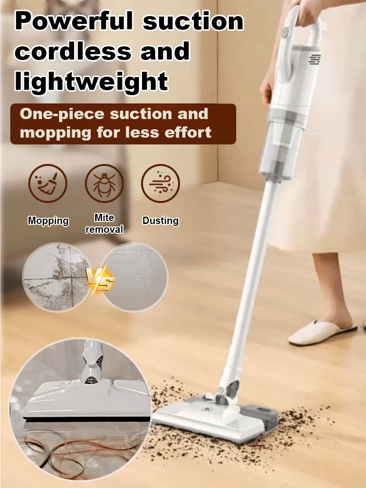 【Free Trial】Wireless handheld vacuuming and mopping machine, corner-to-corner cleaning!