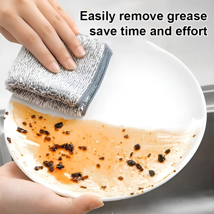 【stain removal】Double-sided silver silk bamboo charcoal cleaning cloth