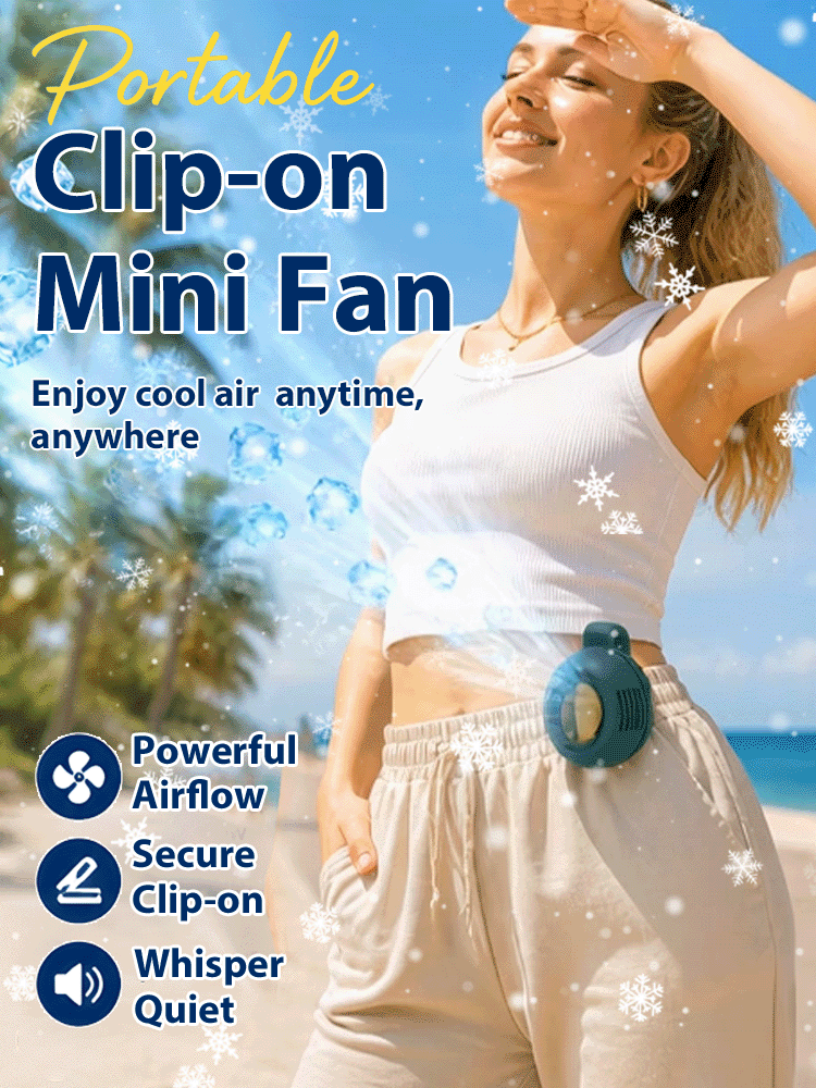 🌬️ Snap-On Mini Fan | Aerospace Cooling, Instant Relief