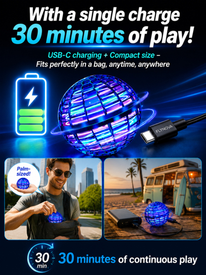 【Silicon Valley & Top Aeromodel Co-Dev】AI Sensing Boomerang Flying Orb | Smart Obstacle Avoidance & Hand-Controlled Magic | 1-Year Free Replacement Guarantee ✨