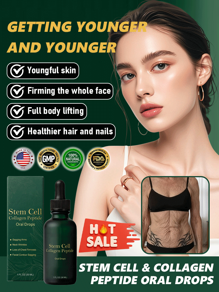 "Drink to Youth: Stem Cell Collagen Peptide Oral Drops"