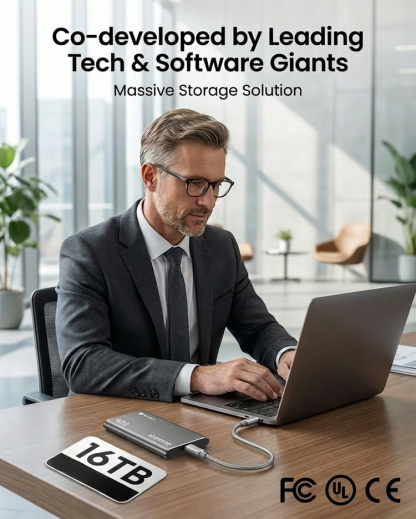 ⚡ 16TB Portable SSD – Blazing Fast. Pocket-Sized Power. 10Gbps • 1GB/sec • Works with Every Device