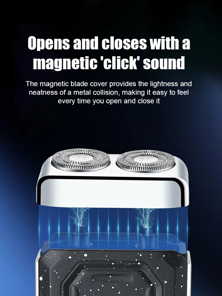 ✂️✂️✂️Digital display mini portable shaver, shave clean and you will look 20 years younger 🔋Ultra-long battery life, instant clean with one shave, easy rinse for cleaning, compact size, and highly portable.